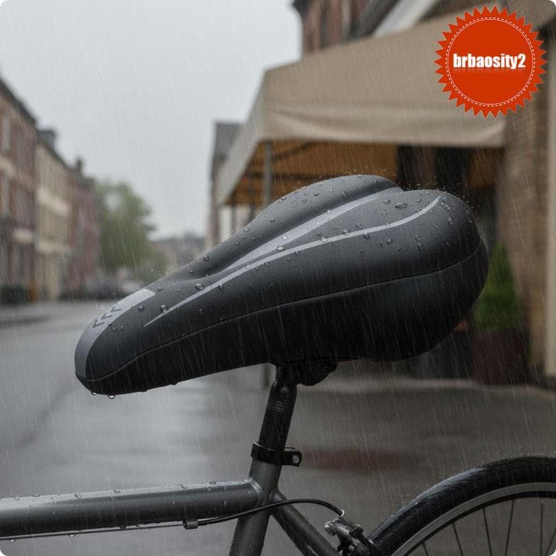 [Brbaosity2] Capa De Selim De Bicicleta Confortável Acolchoada Em Gel De Silicone Protetor De Assento Macio Para Andar D