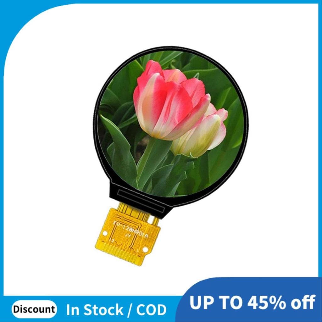 1 Peça 1.28 Polegada Ips Display LCD Colorido Redondo 240x240 PCB HD GC9A01 Driver