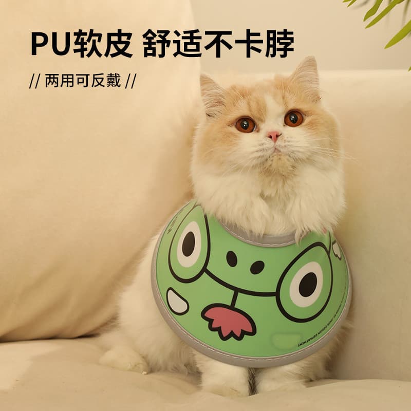 Coleira Elizabeth para animais de estimação, decoração, coleira elástica, corda, coleira para gato