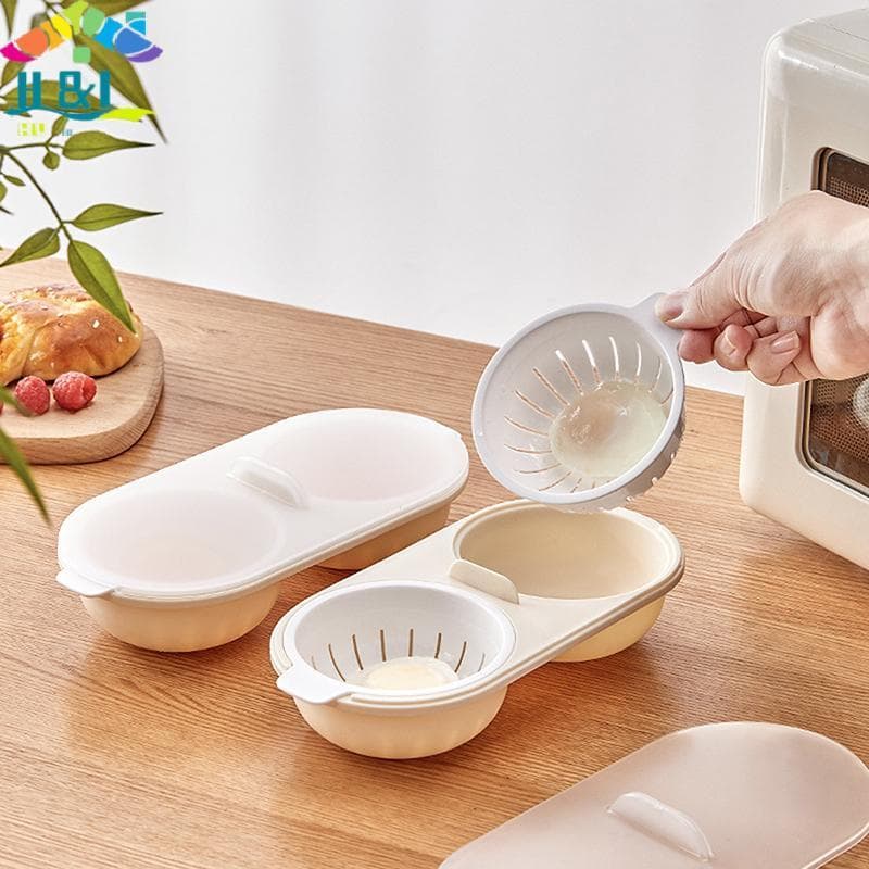 Caçador De Ovos De Micro-Ondas H & L , Caldeira Copo Duplo , Utensílio De Cozinha , Molde De Ovo De Primavera Quente , F