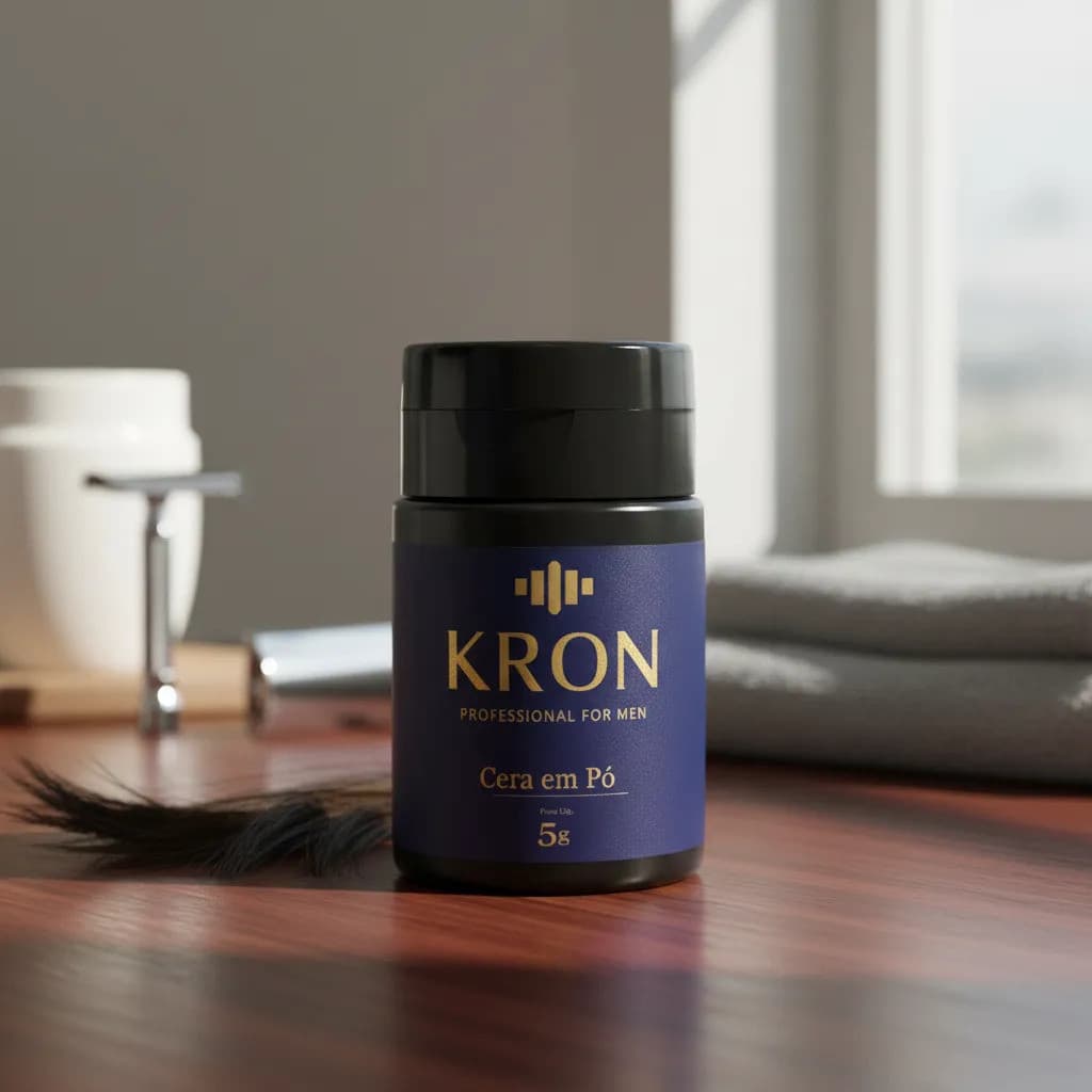 Cera Fixadora de Cabelo em Pó Kron Cosméticos – Volume, Textura e Fixação