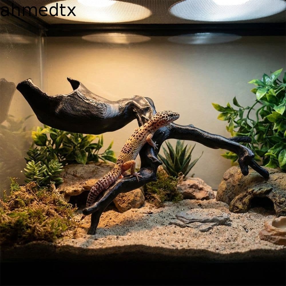 Tronco De Árvore Para Répteis AHMEDTXB , Ramo De Escalada Criativo De Estilo Natural , Esconderijo De Aranha De Simulaçã