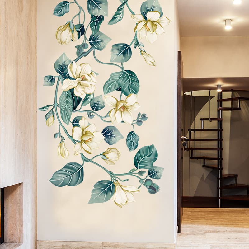 Planta auto-adesivo adesivos de parede entrada decoração da parede quarto sala estar fundo da parede adesivos