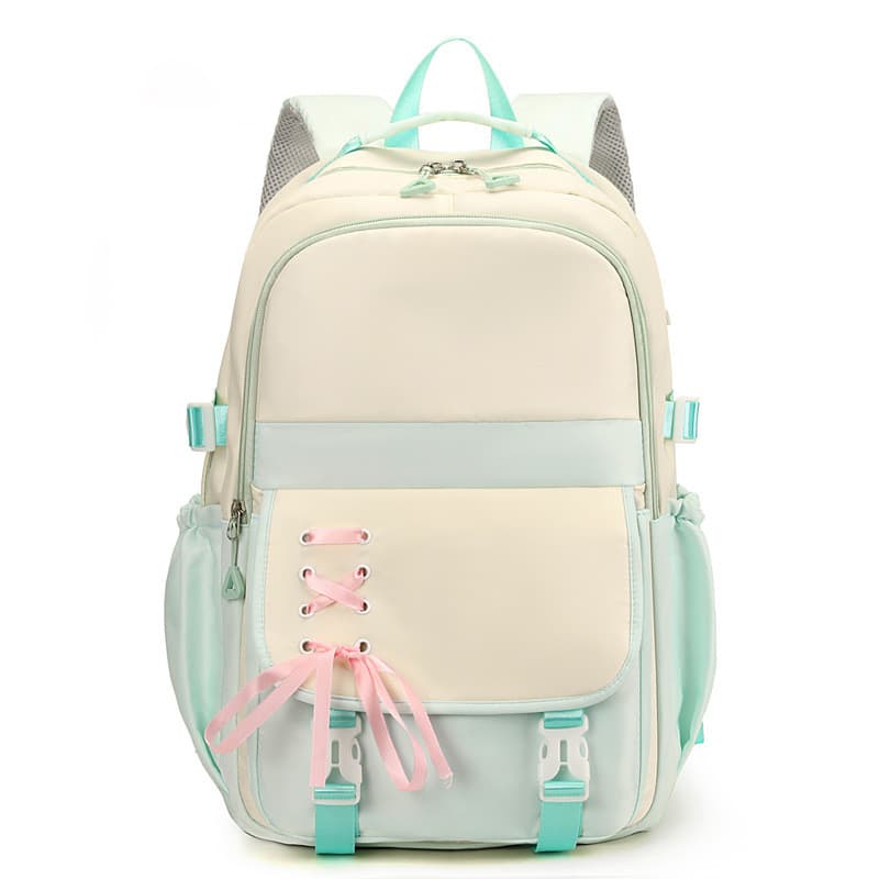 Mochila feminina estilo coreano, simples, nova de 2026, de grande capacidade para laptop, em tecido Oxford, moderna, mul