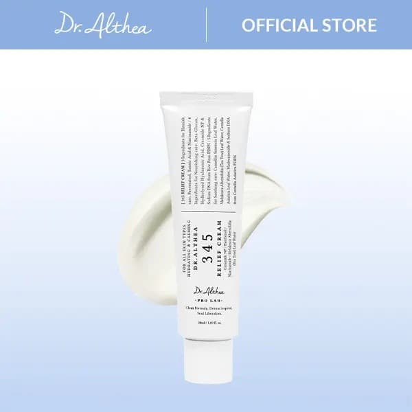 [Dr.Althea Official] Creme Calmante 345 - Hidratante Facial Diário, Cuidado para Alívio de Imperfeições, Recuperação Sua