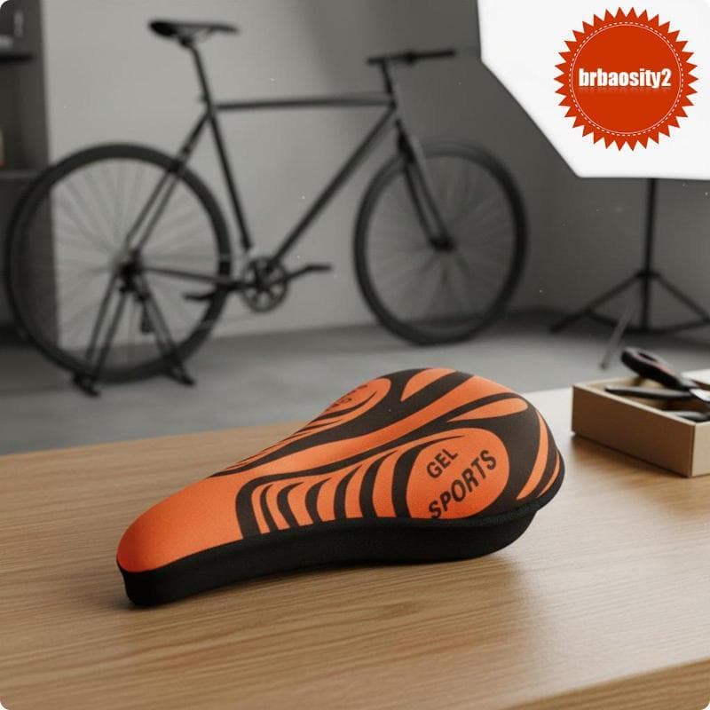 [Brbaosity2] Capa De Assento De Bicicleta Em Gel Com Absorção De Choque Selim De Ciclo Almofada Extra Grossa