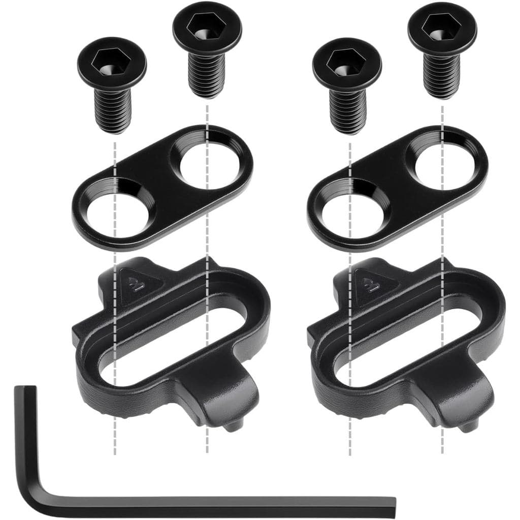 Cleats para Bicicleta, Compatíveis com Pedais Shimano MTB SPD SM-SH51 e Look X-Track, Cleats para Ciclismo Indoor, Spinn