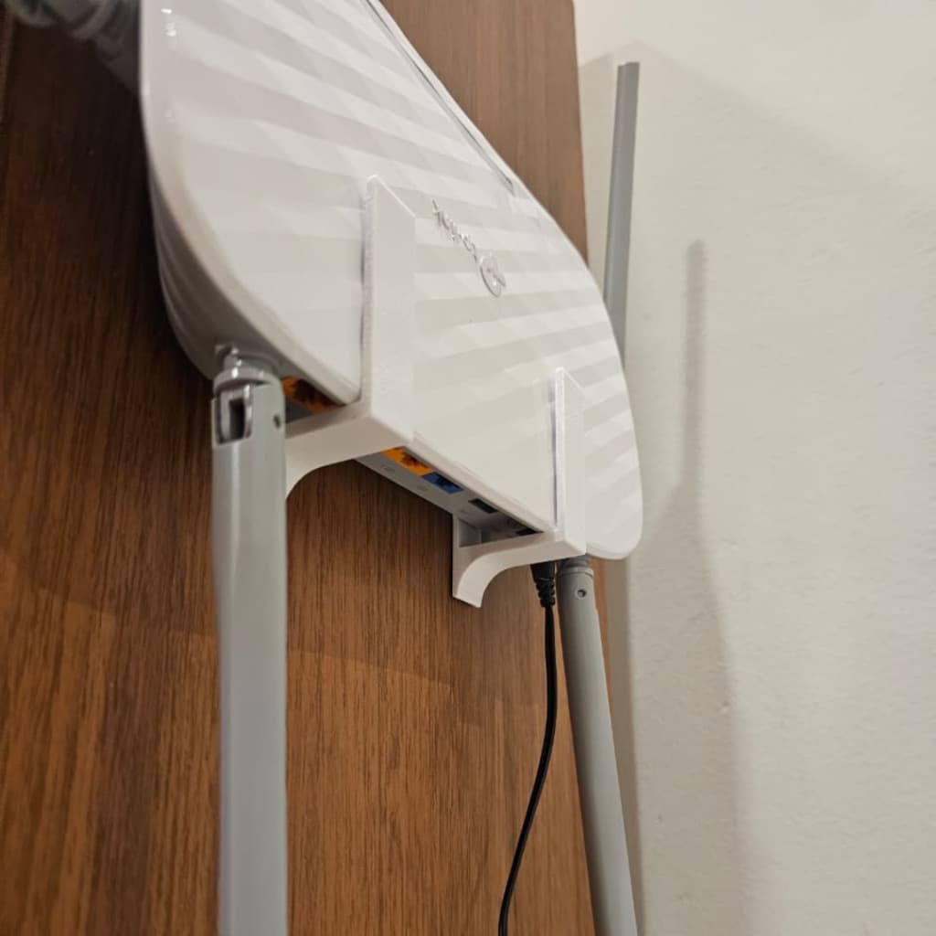 Suporte Roteador Parede Sem Furo Fita 3M Universal Organizador WiFi Modem