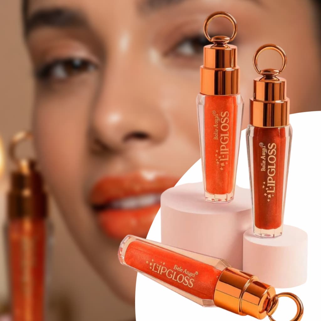 Lip Gloss Belle Angel RB034 Super Volume Brilho Intenso Hidratante Longa Duração Original