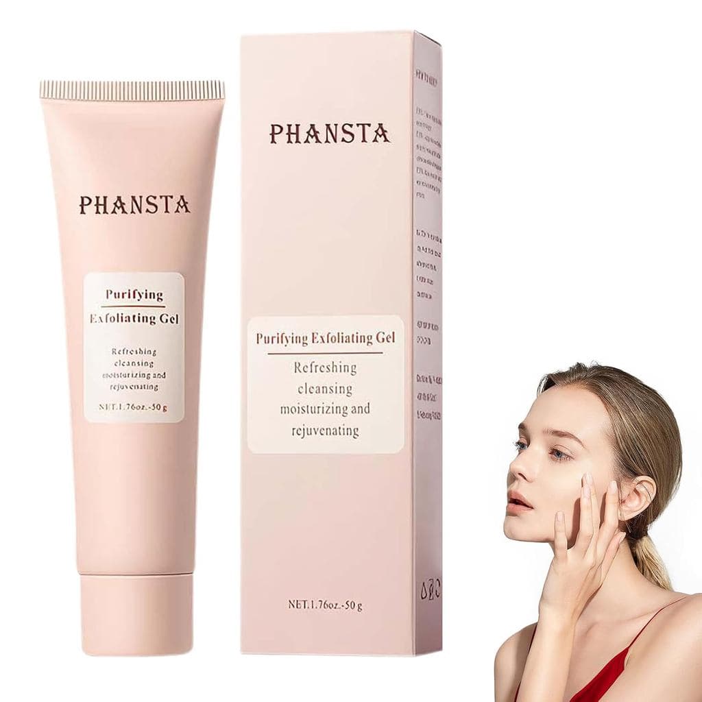 Gel Esfoliante Purificante PHANSTA, Gel Esfoliante Purificante com Enzimas PHANSTA, Esfoliante Facial 2025 Nova Versão A