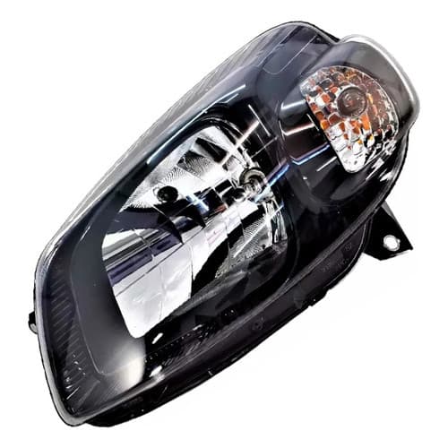 Farol Esquerdo Uno 2015 2016 2017 A 2019 Máscara Negra Fumê Esquerdo/motorista