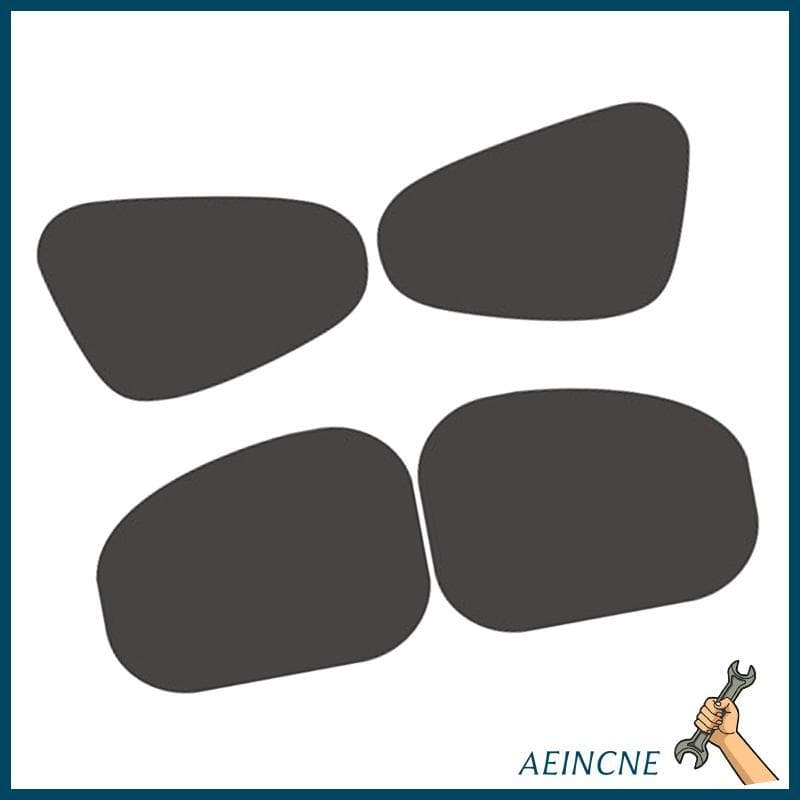 4 Pcs Removable PVC Static Cling Car Window Sun Shade Film for Vehicle Window