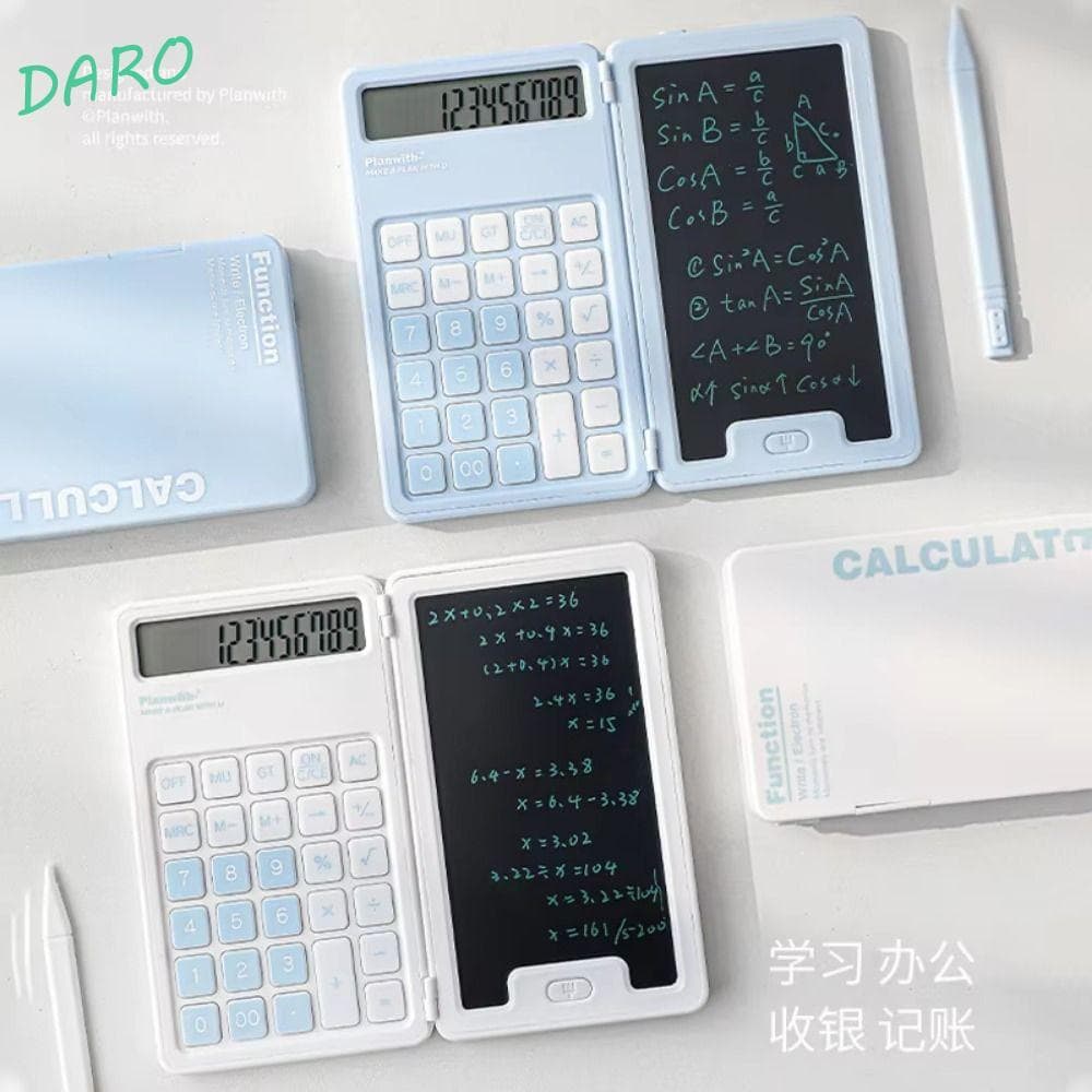 Calculadora Dobrável Dara , Mini Financeira Portátil Fofa , Prática De Estudante Operada Por Bateria