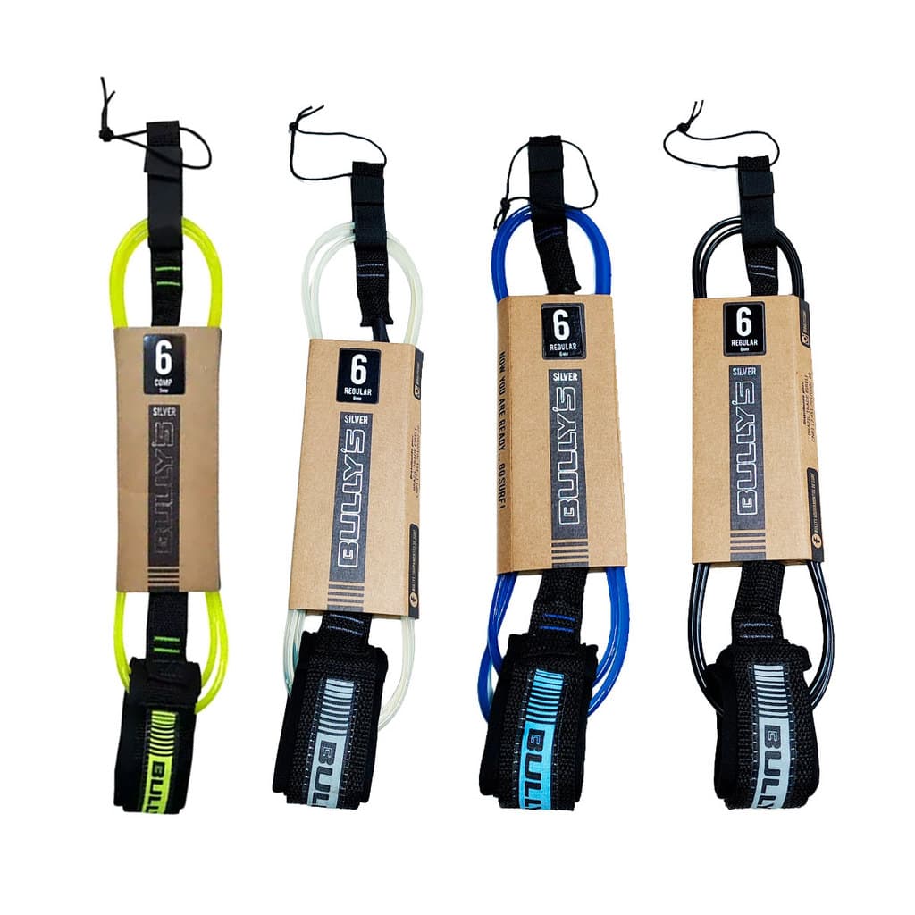 Leash Surf Bullys Silver Series 6 Pés X 6mm Cordinha Prancha