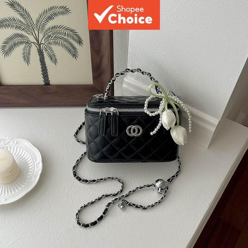 Aparência de alta qualidade, novo design, bolsa tiracolo com corrente, pequena e exclusiva, em formato de
