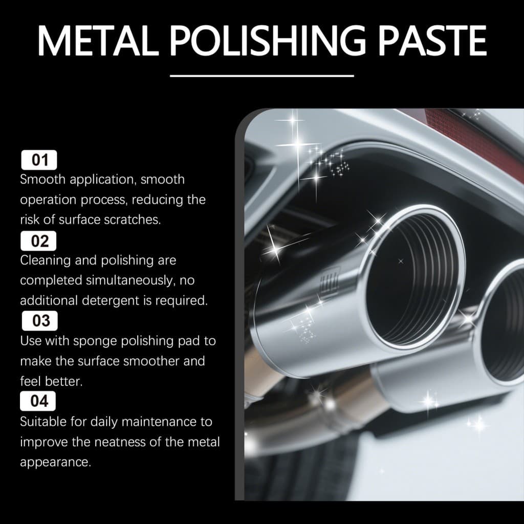 Kit De Polimento De Metal-Removedor De Ferrugem Para Aço Inoxidável Cobre Prata Alumínio