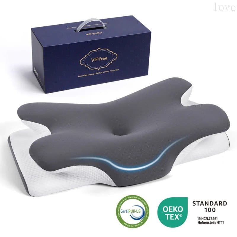Almofada de Pescoço VIPfree Cooling, Almofadas de Pescoço Ergonômicas Ajustáveis, Suporte Cervical KAAY