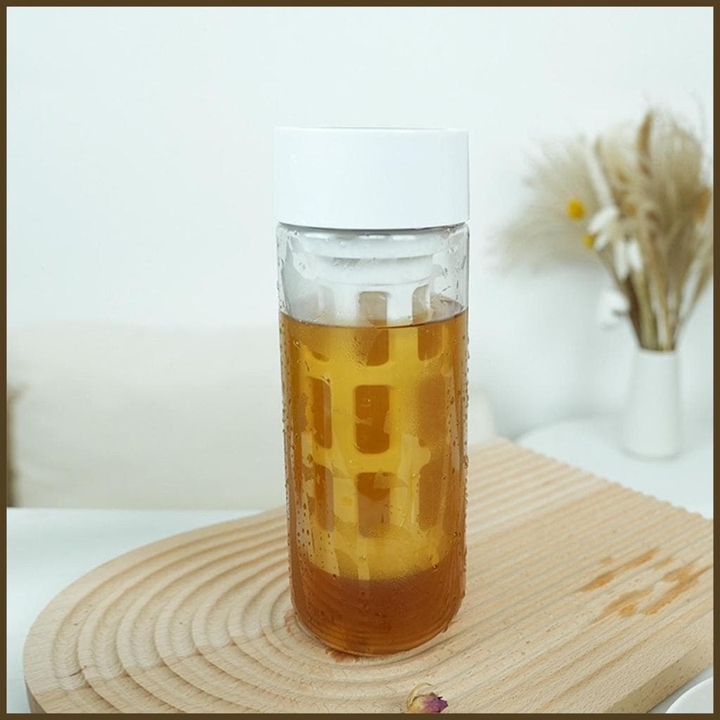 Máquina De Café De Fermentação Fria De Vidro , Filtro De Malha De Grande Capacidade , Jarra , Cafeteira Gelada Para Chá