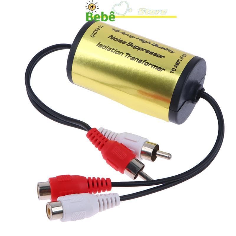 BRKC RCA Filtro De Ruído De Áudio Supressor Lsolator De Loop De Aterramento Para Carro E Casa Estéreo 2-Macho , Fêmea