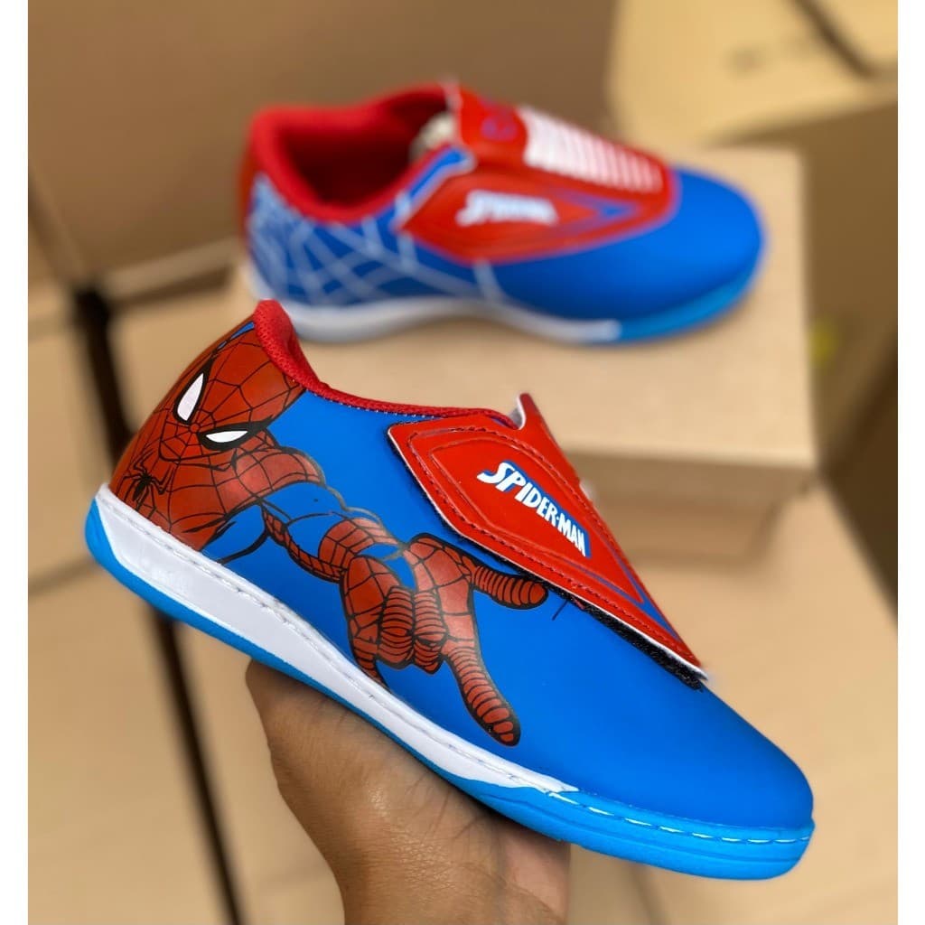 Tenis Chuteira Futsal Menino Homem Aranha Confortavel e Macia Promoçao Envio Imediato