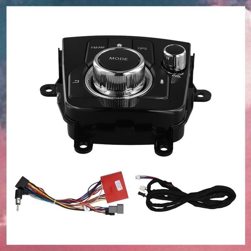(Rjqx) Interruptor De Rádio De Fáscia De Carro Para 3 Axela 2014-2019 Dash Kit Instalar Adaptador De Moldura De Console