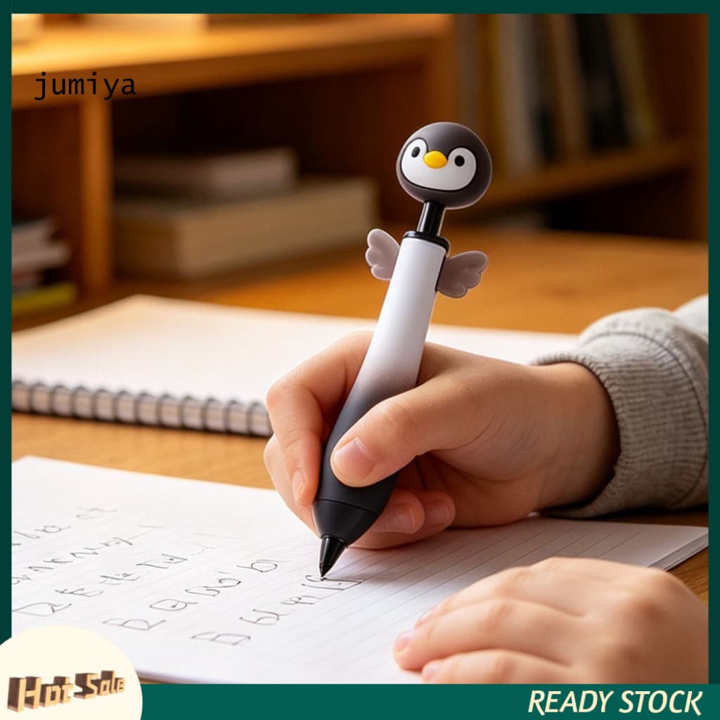 Cute Pens for Students Gel 0.7mm Retractable Ballpoint – Smooth Writing Owl Chick Penguin Honeybee Design for School O