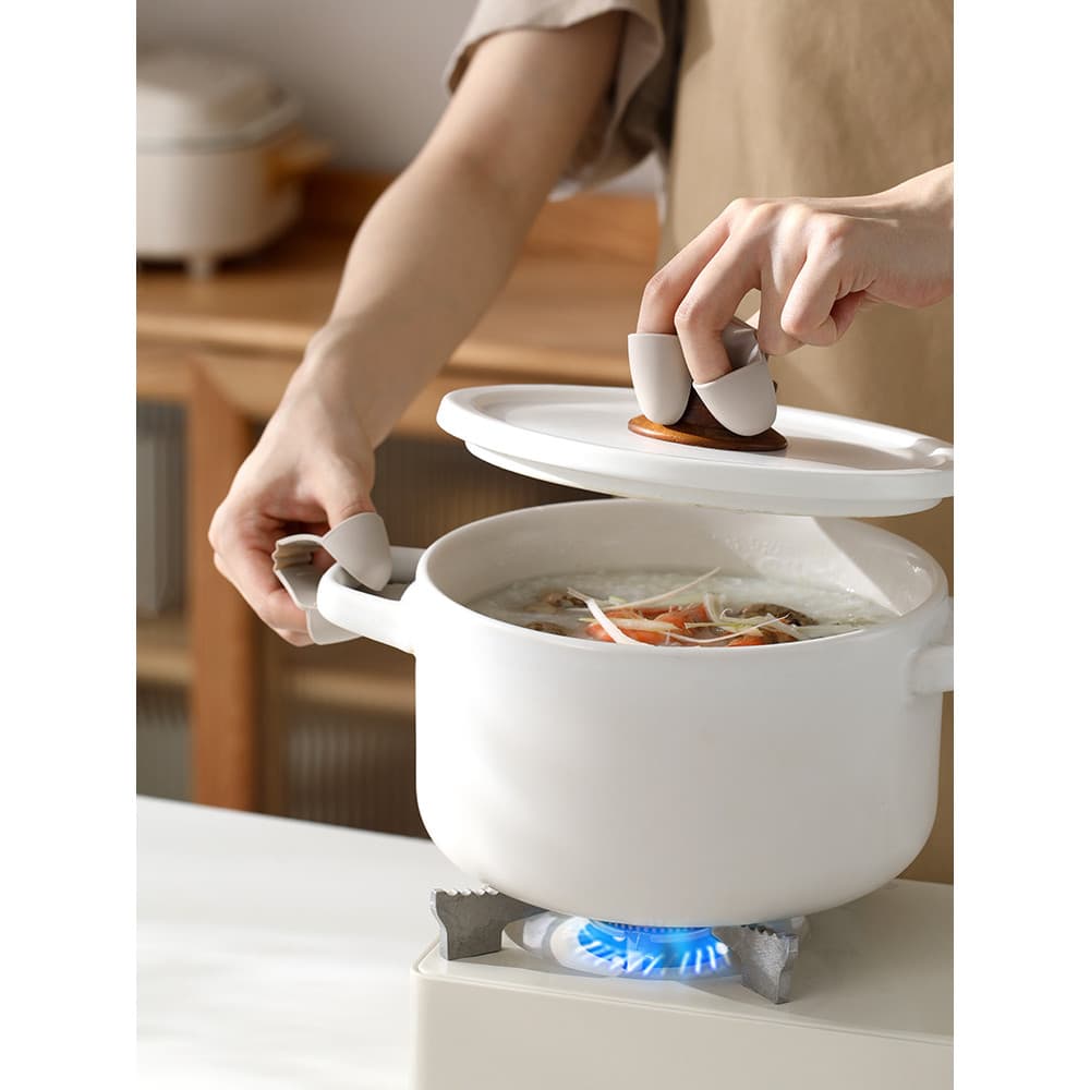 Clipe anti-escaldante de Silicone para forno de micro-ondas, alça para panela, luvas de isolamento térmico, capa antider