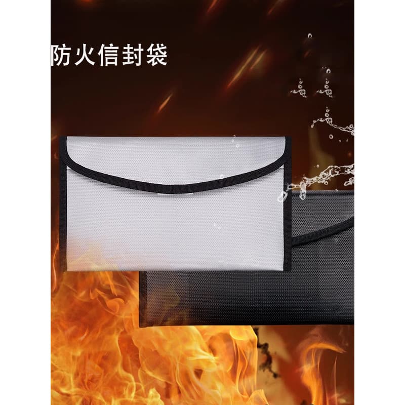 Dan Secret Saco de envelope à prova de fogo à prova de umidade Saco de arquivo à prova de fogo Armazenamento de arquivo