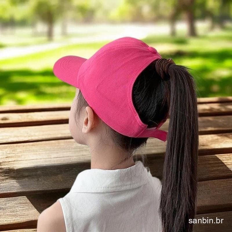 [largeloohg] Verão Bowknot Beisebol Bordado Crianças Mulheres Boné Ao Ar Livre Casual Chapéu De Sol Ajustável Respirável