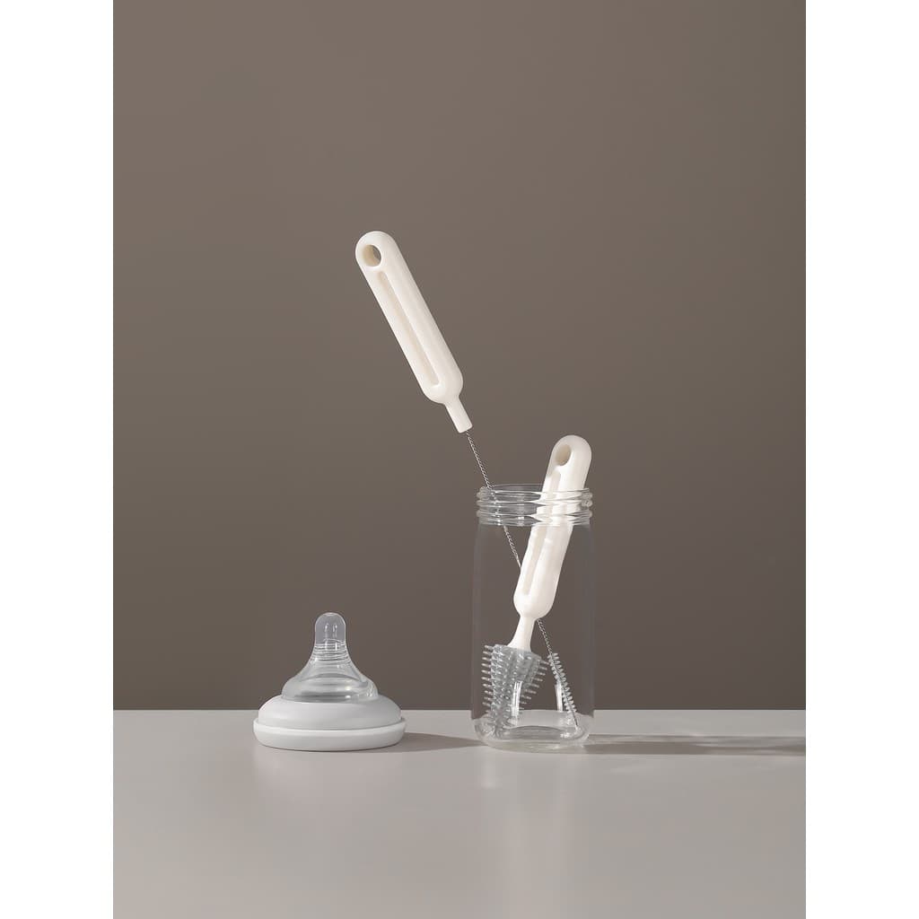Conjunto de escova de limpeza de escova de garrafa de Silicone para bebês recém-nascidos