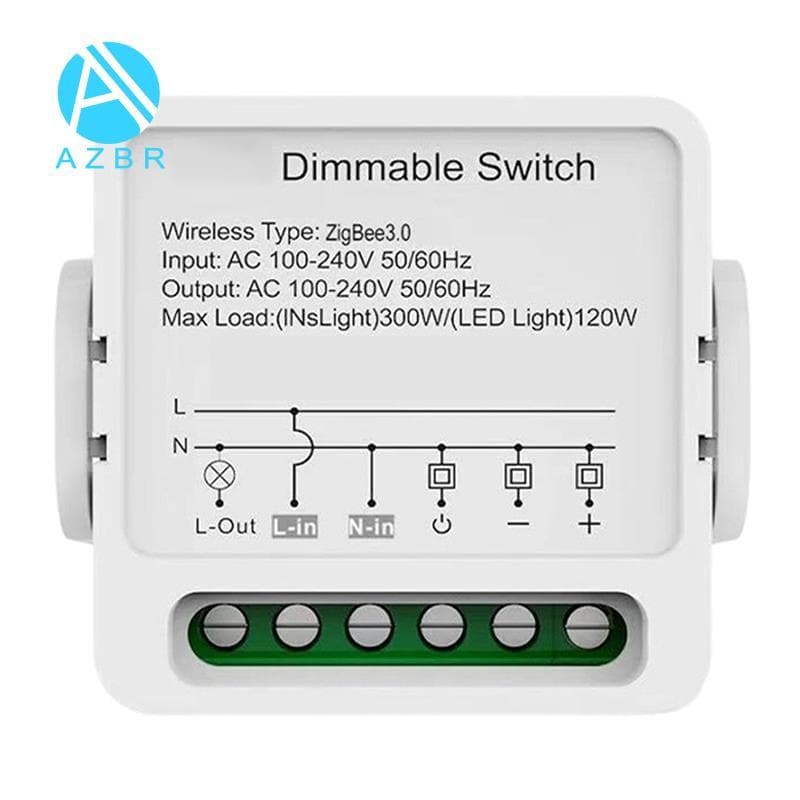 Módulo De Interruptor Dimmer Controlado Por Voz Inteligente Zigbee Mini De Luz Regulável Controlador LED Tuya Vida Para