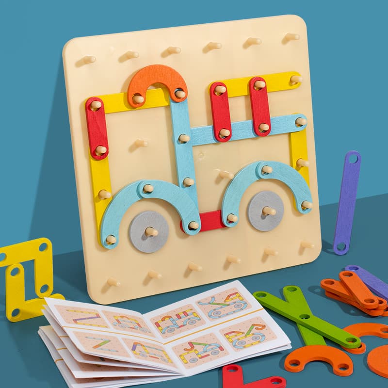 Brinquedo meninos meninas blocos de construção montagem brinquedos inteligência educacional cérebro Montessori educação