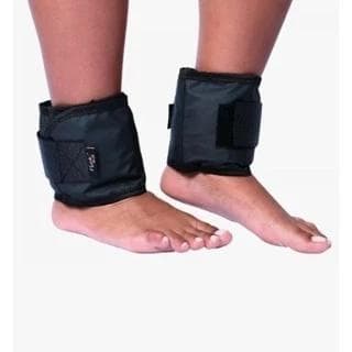 Par Caneleira Tornozeleira de Peso 2kg Preta ou Rosa Ajustável Academia Musculação Treino Pernas Glúteos