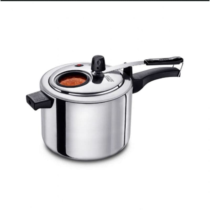 Panela De Pressão Fec Externo 4,5 L Visor Grande Inox Mta
