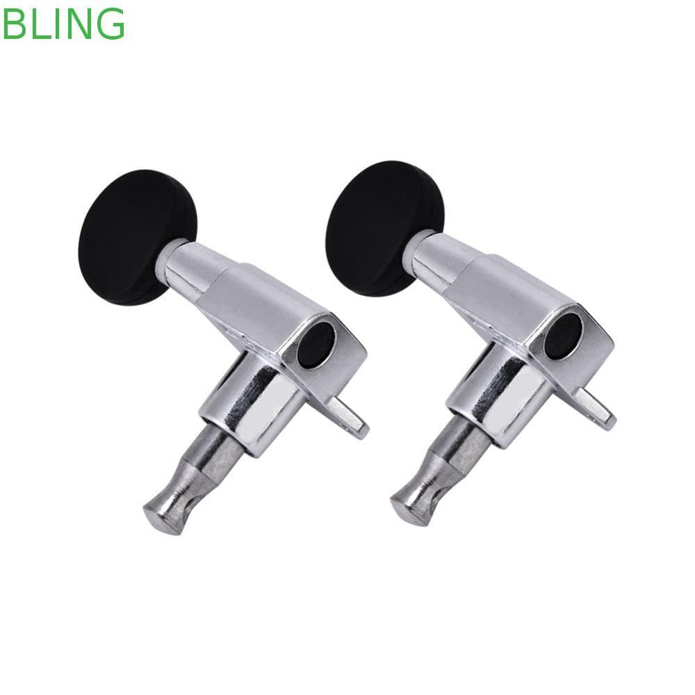 Pegs De Afinação Para Ukulele BLING , Liga De Zinco + Plástico Prateado E Preto | Cabeças , Configuração 2L2R
