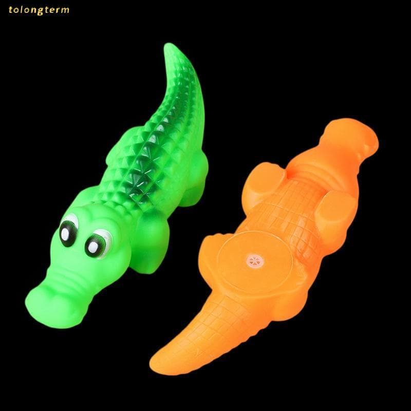 Brinquedo De Cachorro De Crocodilo De Borracha Estridente-Durável Para Mastigar E Brincar Animais De Estimação Cães , De