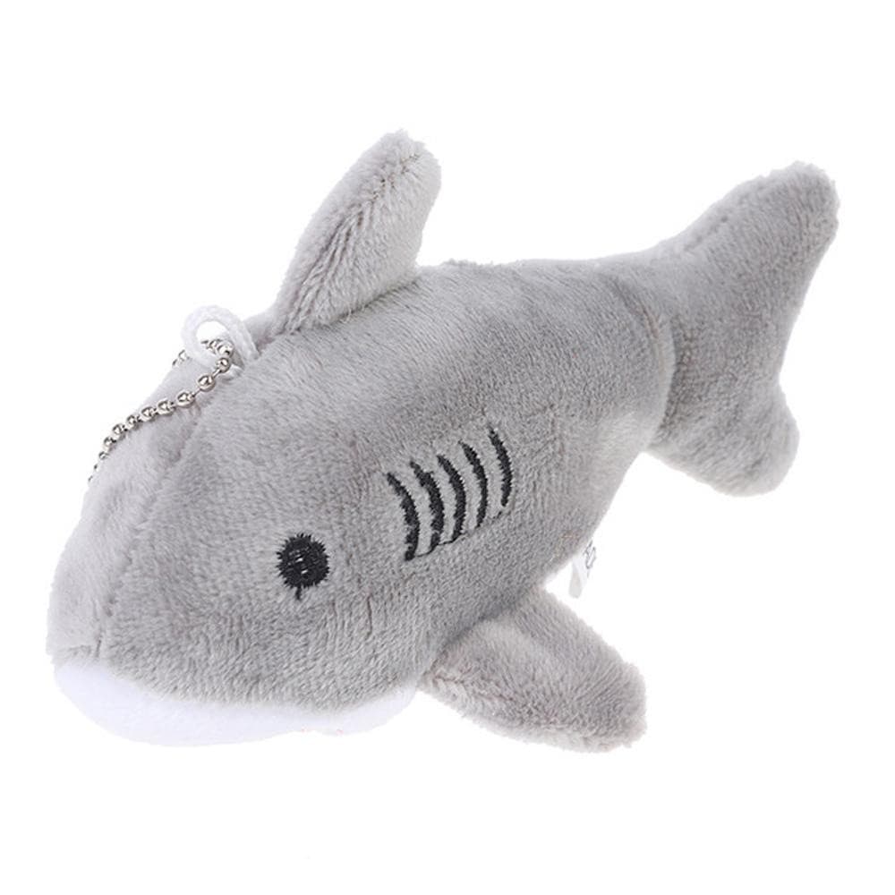 Chaveiro Mini Tubarão de Pelúcia - Pingente Fofo para Chaves, Mochila e Acessório Decorativo