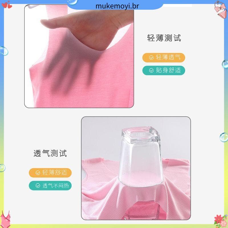 Meninos meninas coletes pijamas infantis verão camisola de seda gelo ternos leve Loungewear médio grande crianças ar con