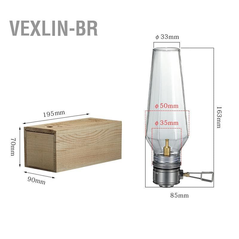Vexlin-br Lâmpada de vela a gás para exterior, luz de lanterna para mochila, acampamento, caminhada, pesca