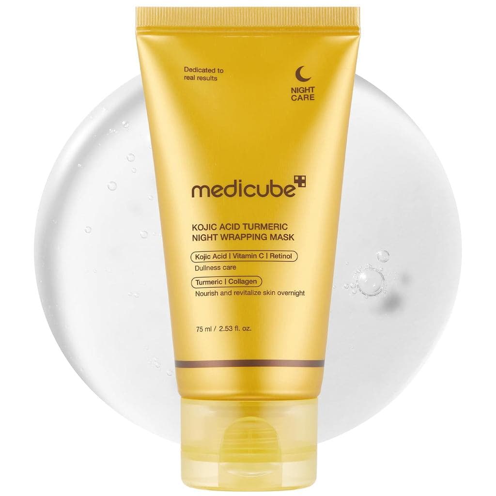 medicube Máscara Noturna Peel-Off de Ácido Kójico e Cúrcuma – Ilumina e Protege Contra o Estresse para uma Pele Clara e