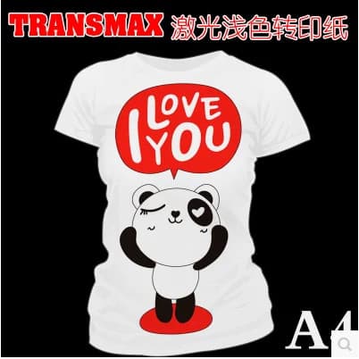 TRANSMAX Laser luz cor papel de transferência térmica ultra-fino ultra-macio lavável resistente ao calor transferência e