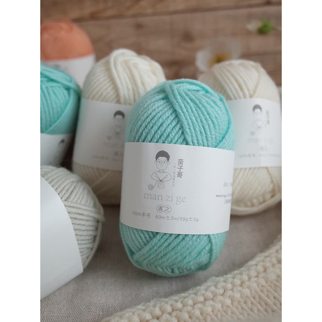 Manzi Encontro 100% fio de lã Merino fio de lã grosso tricotado à mão suéter cachecol de malha T