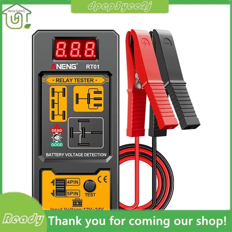Testador De Tensão Relé De Carro Universal 12-24V Verificador De Bateria Eletrônico Automotivo Luz LED
