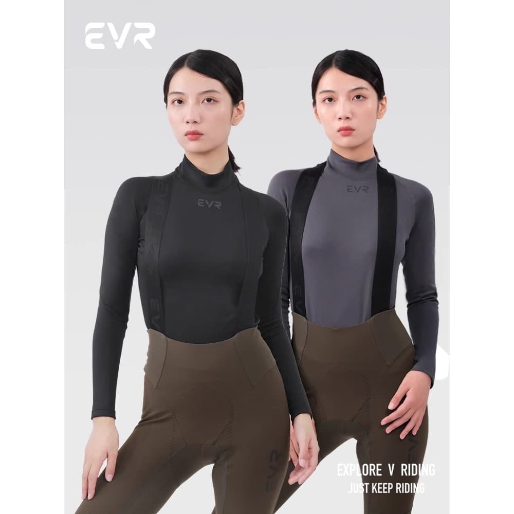 EVR outono inverno camisa de ciclismo feminina Dupont único Item umidade tecido condutor camisa de fundo moletom quente