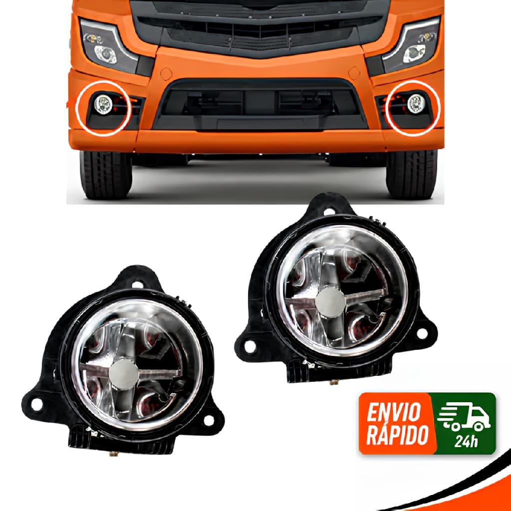 Par Farol Auxiliar Milha MB Actros Atego 2016 ATÉ 2020