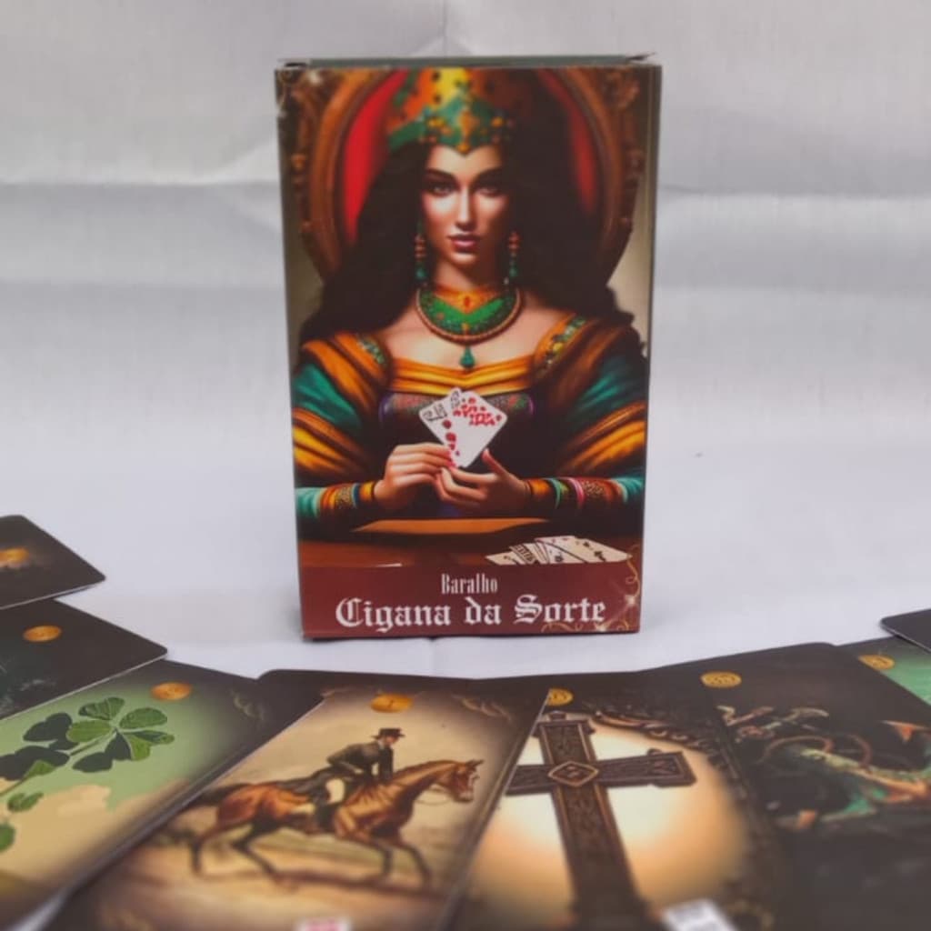 Tarot Baralho Cigana Da Sorte Cinza - 36 Cartas - Magia do Oráculo Taro da Cigano, + Manual Detalhado com Significados .