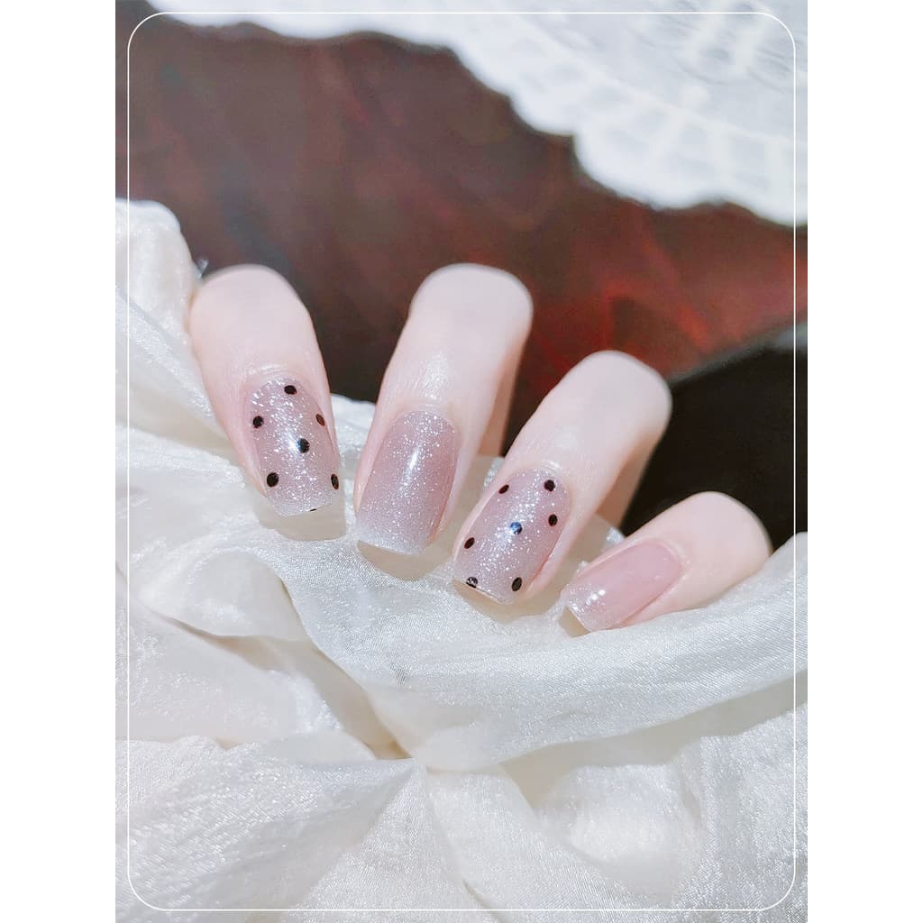 Adesivo de unha verde fresco para manicure/capa de beleza, manicure, Gel UV, fototerapia, fresco, à prova d'água, meio a