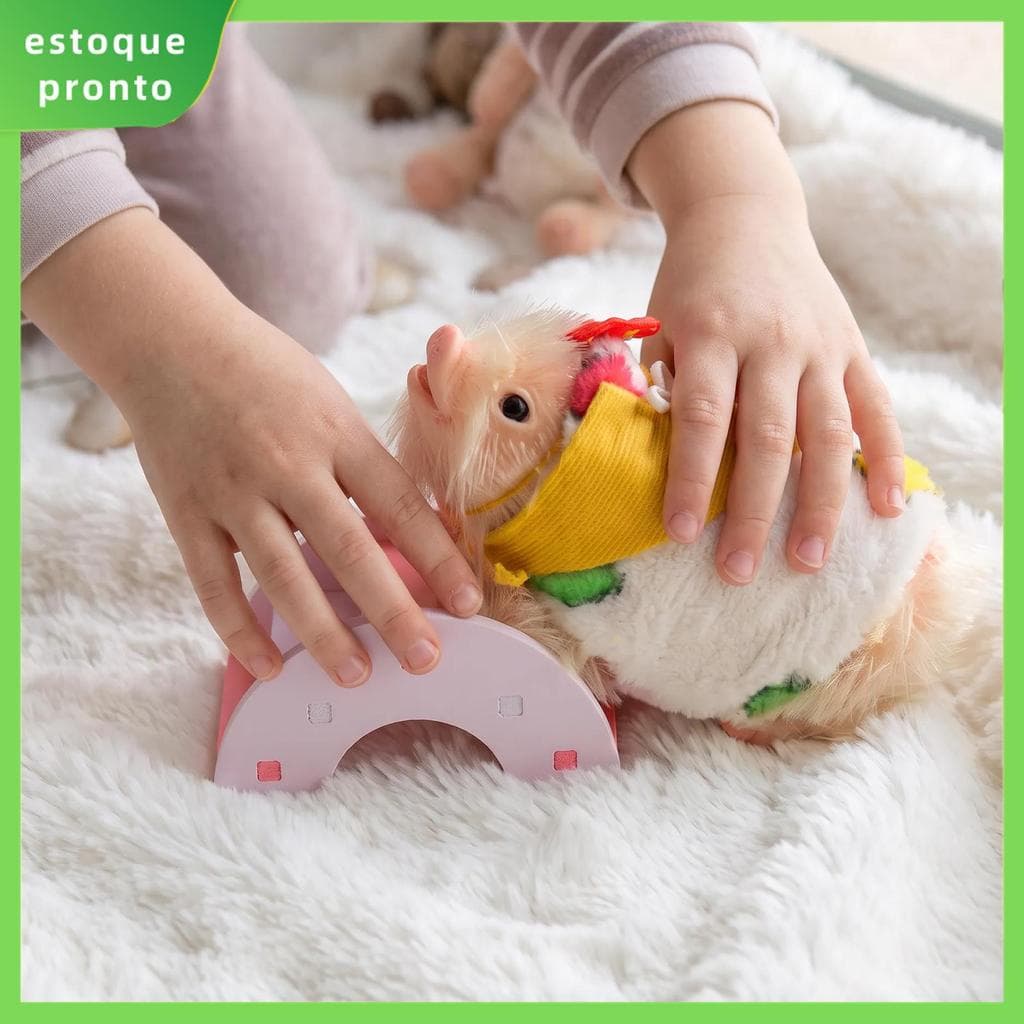Mini Boneca De Porco De Silicone Com Babador De Ponte De Cama Para Presente SHOPSKC3124