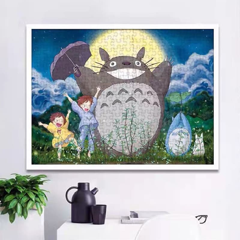 Quebra-cabeça de mil peças, 1.000 peças, Ultra-alta dificuldade, descompressão, série de cura, Hayao Miyazaki, meu vizin