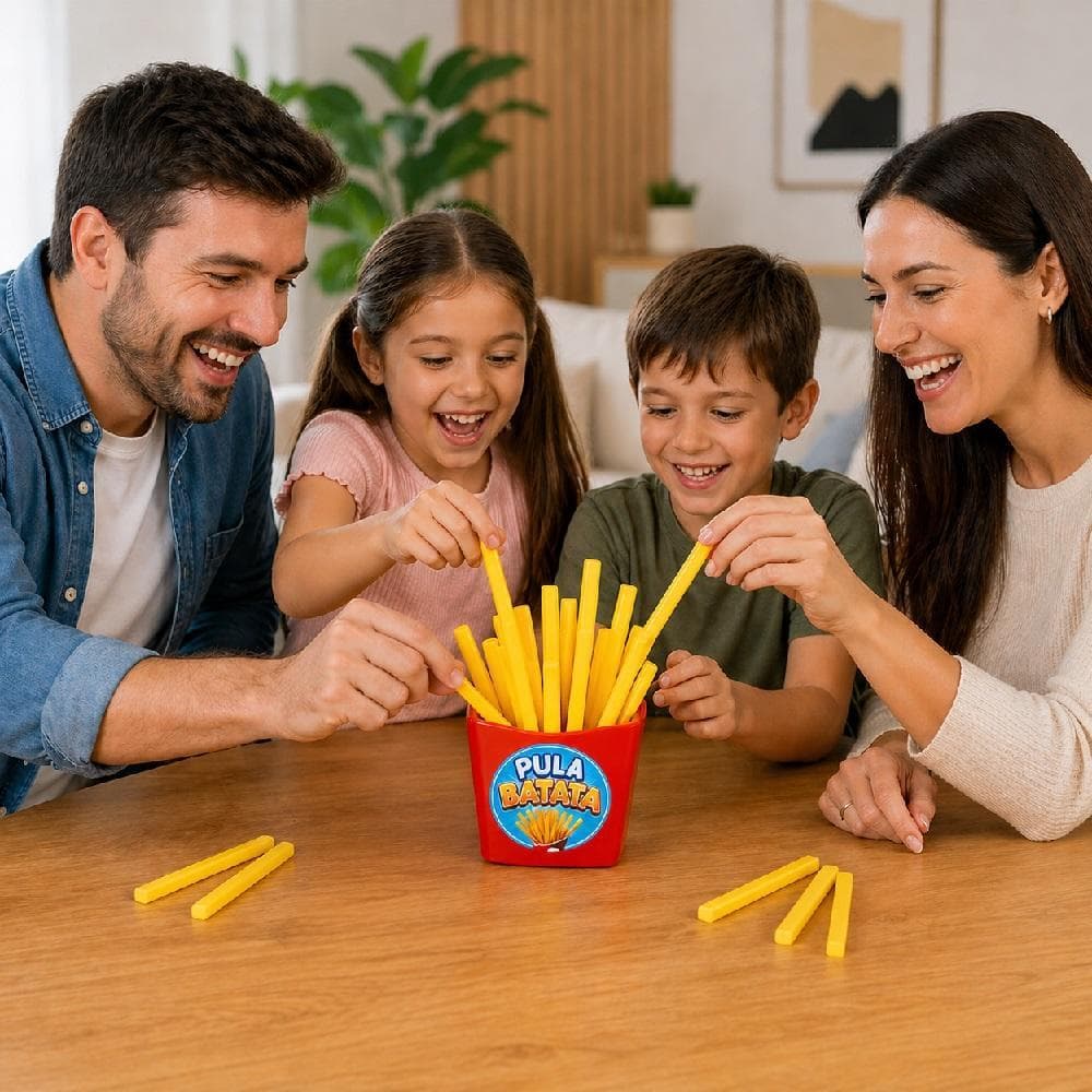 JOGO PULA BATATA PUXA BATATINHA FRITA INFANTIL BRINQUEDO INTERATIVO MESA DIVERTIDO CRIANCA MENINO MENINA FAMILIA
